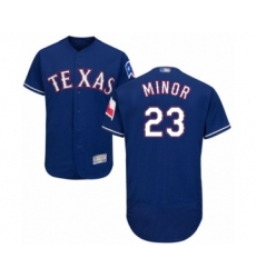 Men's Texas Rangers #23 Mike Minor Royal Blue Alternate Flex Base Authentic Collection Baseball Jersey