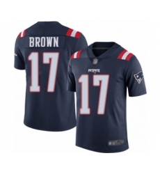 Men's New England Patriots #17 Antonio Brown Limited Navy Blue Rush Vapor Untouchable Football Jersey