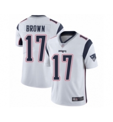 Men's New England Patriots #17 Antonio Brown White Vapor Untouchable Limited Player Football Jersey