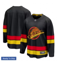 Men's Vancouver Canucks Blank Fanatics Branded Black Alternate 2022-23 Premier Breakaway Jersey