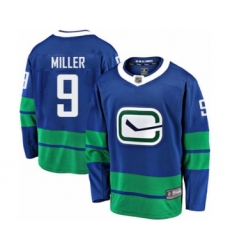 Men's Vancouver Canucks #9 J.T. Miller Fanatics Branded Royal Blue Alternate Breakaway Hockey Jersey