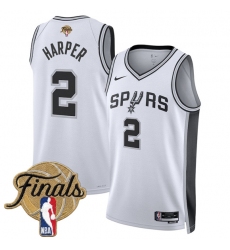 Men's San Antonio Spurs #3 Keldon Johnson Black 2026 Finals Icon Edition Stitched Basketball Jersey