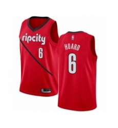 Youth Portland Trail Blazers #6 Jaylen Hoard Red Swingman Jersey - Earned Edition
