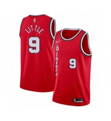 Youth Portland Trail Blazers #9 Nassir Little Swingman Red Hardwood Classics Basketball Jersey