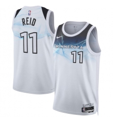 Men's Minnesota Timberwolves #11 Naz Reid White 2024-25 City Edition Stitched Jersey