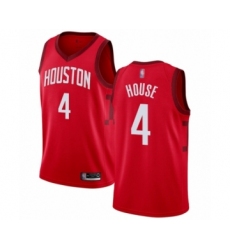 Men's Houston Rockets #4 Danuel House Red Swingman Jersey - Earned Edition
