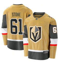 Men's Vegas Golden Knights #61 Mark Stone Fanatics Branded Gold 2020-21 Alternate Premier Breakaway Player Jersey