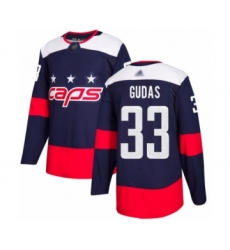 Men's Washington Capitals #33 Radko Gudas Authentic Navy Blue 2018 Stadium Series Hockey Jersey