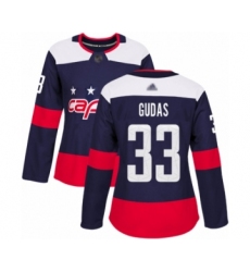 Women's Washington Capitals #33 Radko Gudas Authentic Navy Blue 2018 Stadium Series Hockey Jersey