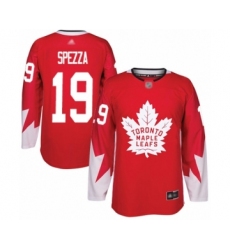 Men's Toronto Maple Leafs #19 Jason Spezza Authentic Red Alternate Hockey Jersey