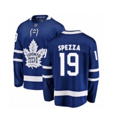Men's Toronto Maple Leafs #19 Jason Spezza Authentic Royal Blue Home Fanatics Branded Breakaway Hockey Jersey
