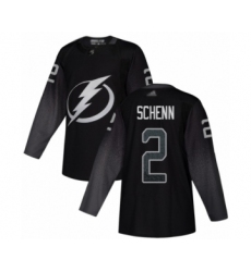 Youth Tampa Bay Lightning #2 Luke Schenn Authentic Black Alternate Hockey Jersey