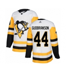 Youth Pittsburgh Penguins #44 Erik Gudbranson Authentic White Away Hockey Jersey