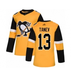 Youth Pittsburgh Penguins #13 Brandon Tanev Authentic Gold Alternate Hockey Jersey