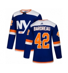 Youth New York Islanders #42 Cole Bardreau Authentic Blue Alternate Hockey Jersey