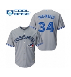 Youth Toronto Blue Jays #34 Matt Shoemaker Authentic Grey Road Baseball Player Jersey