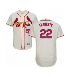Men's St. Louis Cardinals #22 Jack Flaherty Cream Alternate Flex Base Authentic Collection Baseball Player Jersey