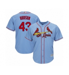 Youth St. Louis Cardinals #43 Dakota Hudson Authentic Light Blue Alternate Cool Base Baseball Player Jersey