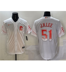 Men's San Francisco Giants #51 Jung Hoo Lee White City Connect Cool Base Stitched Baseball Jersey