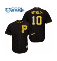 Youth Pittsburgh Pirates #10 Bryan Reynolds Authentic Black Alternate Cool Base Baseball Player Jersey