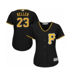 Women's Pittsburgh Pirates #23 Mitch Keller Authentic Black Alternate Cool Base Baseball Player Jersey