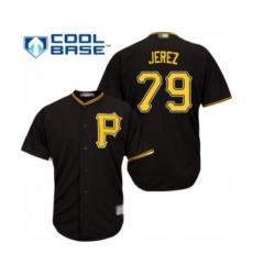 Youth Pittsburgh Pirates #79 Williams Jerez Authentic Black Alternate Cool Base Baseball Player Jersey