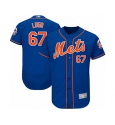 Men's New York Mets #67 Seth Lugo Royal Blue Alternate Flex Base Authentic Collection Baseball Player Jersey