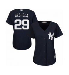 Women's New York Yankees #29 Gio Urshela Authentic Navy Blue Alternate Baseball Player Jersey