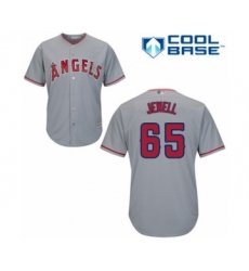Youth Los Angeles Angels of Anaheim #65 Jake Jewell Authentic Grey Road Cool Base Baseball Player Jersey