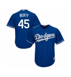 Youth Los Angeles Dodgers #45 Matt Beaty Authentic Royal Blue Alternate Cool Base Baseball Player Jersey