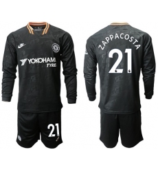 Chelsea #21 Zappa Costa Third Long Sleeves Soccer Club Jersey