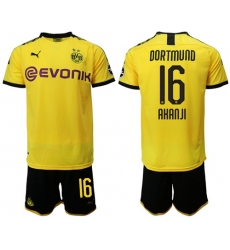 Dortmund #16 Akanji Home Soccer Club Jersey