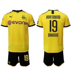 Dortmund #19 Dahoud Home Soccer Club Jersey