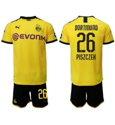 Dortmund #26 Piszczek Home Soccer Club Jersey