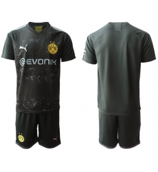 Dortmund Blank Away Soccer Club Jersey
