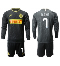 Inter Milan #7 Alexis Third Long Sleeves Soccer Club Jersey