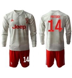 Juventus #14 Matuidi Away Long Sleeves Soccer Club Jersey