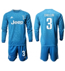 Juventus #3 Chiellini Third Long Sleeves Soccer Club Jersey