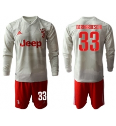 Juventus #33 Bernardeschi Away Long Sleeves Soccer Club Jersey