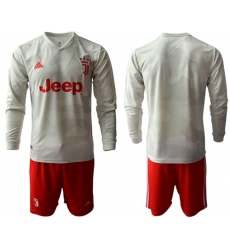 Juventus Blank Away Long Sleeves Soccer Club Jersey