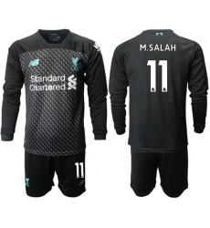 Liverpool #11 M.Salah Third Long Sleeves Soccer Club Jersey