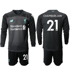 Liverpool #21 Chamberlain Third Long Sleeves Soccer Club Jersey