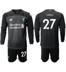 Liverpool #27 Origi Third Long Sleeves Soccer Club Jersey