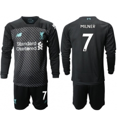 Liverpool #7 Milner Third Long Sleeves Soccer Club Jersey