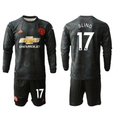 Manchester United #17 Blind Third Long Sleeves Soccer Club Jersey