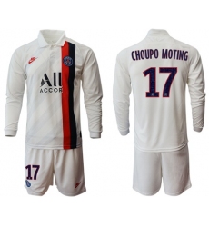 Paris Saint-Germain #17 Choupo Moting Away Long Sleeves Soccer Club Jersey