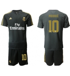 Real Madrid #10 Modric Black Training Soccer Club Jersey