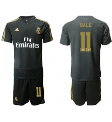 Real Madrid #11 Bale Black Training Soccer Club Jersey
