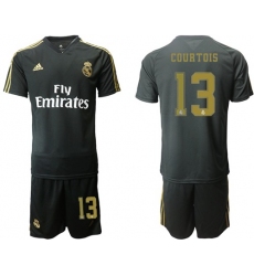 Real Madrid #13 Courtois Black Training Soccer Club Jersey
