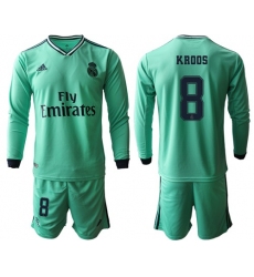 Real Madrid #8 Kroos Third Long Sleeves Soccer Club Jersey